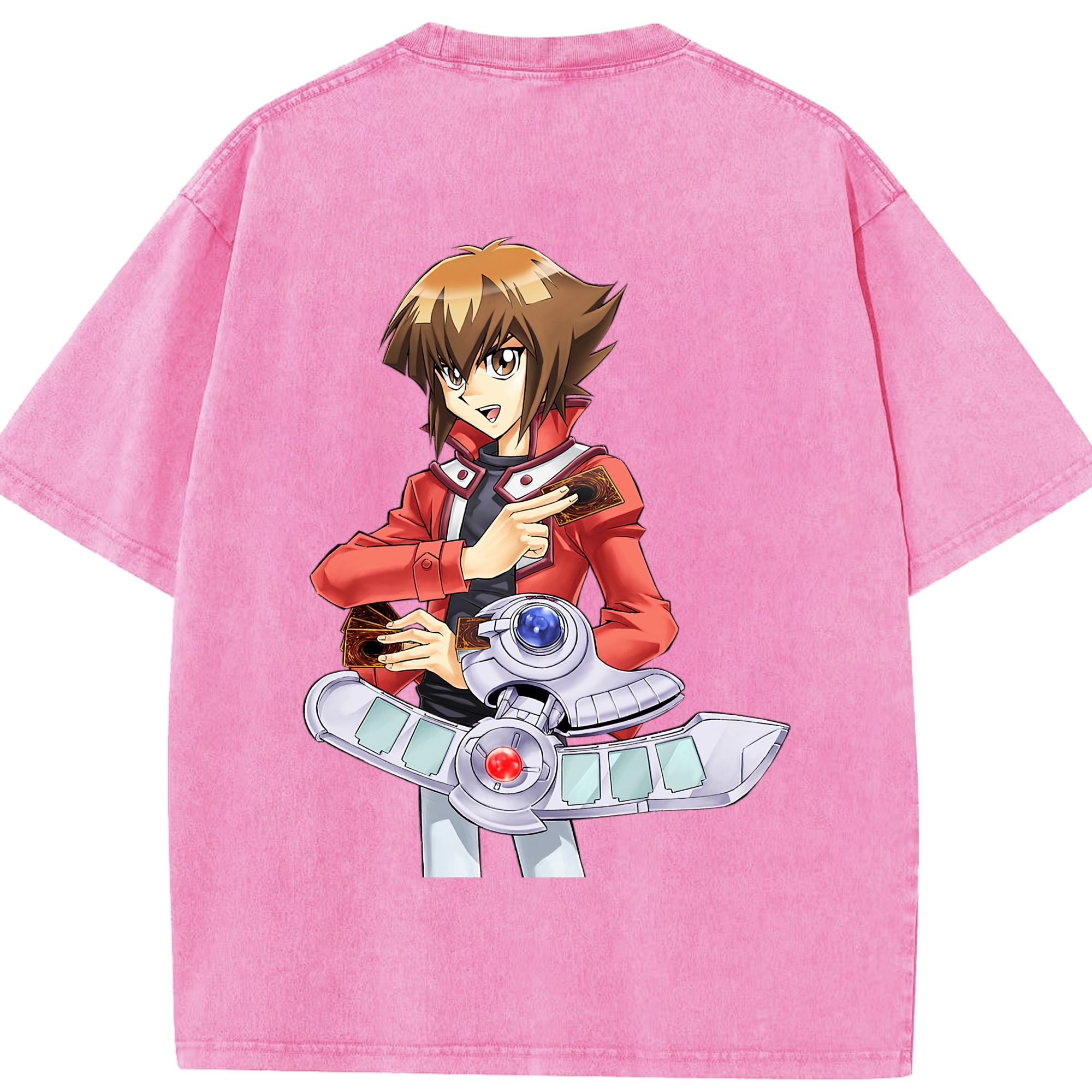 （画像用） 遊☆戯☆王 Yu-Gi-Oh! 綿100% ヴィンテージ風 半袖Tシャツ（背面プリント）